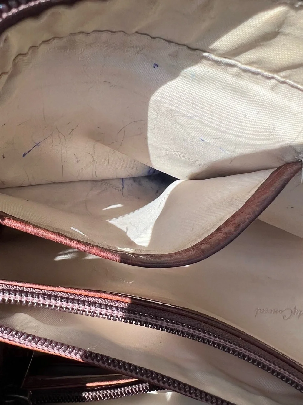 Women's Burgundy Leather Shoulder Tote